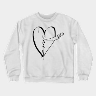 pierced heart Crewneck Sweatshirt